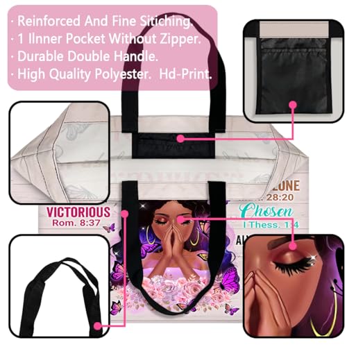 Bolso Tote negro para mujer large hombro melanin miniatura 3