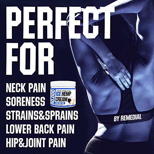 Hemp Pain Relief Cream 80 000 MG – Relieves Arthritis, Back and Muscle Pain – Foot, Knee, Joint, Fingers and Neck Inflammation Therapy – Hemp Oil Extract Remedy with MSM and Arnica – 2 fl. Oz