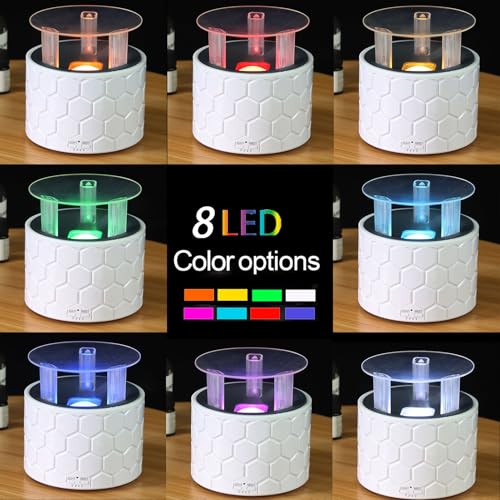 Difusor aromático eléctrico 400ml con luz nocturna y temporizador miniatura 2