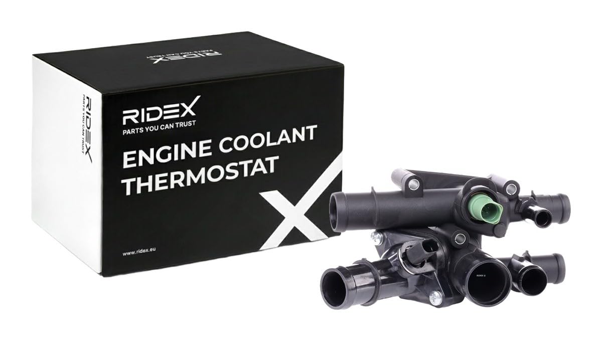 RIDEX 316T0222 Thermostat Kühlmittel Kühlwasserthermostat mit Gehäuse mit Dichtung 105°C Kompatibel mit VW Golf IV Schrägheck 1J1 06A121111A 6A121111A
