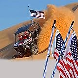 2pcs 3ft LED Whip Light with Remote Control Spiral RGB Chase Light Offroad 360°Spiraling Rising...