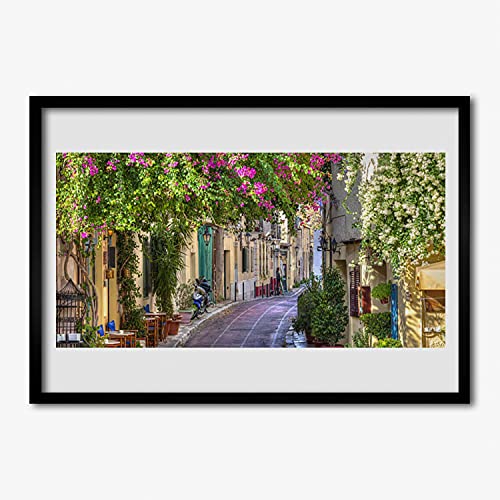 Affiche avec cadre salon chambre affiche encadrée 70x50 cm Tulup fleur