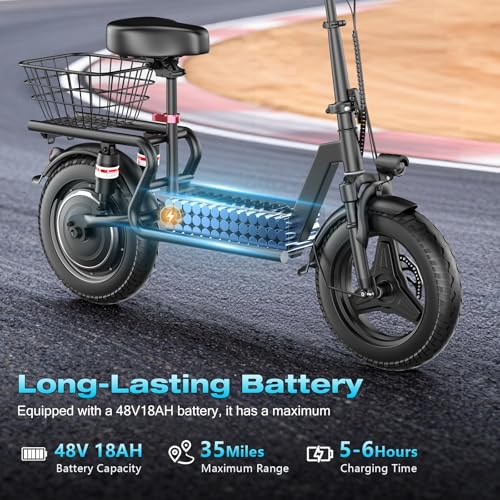 Electric Scooter with Seat 1000W