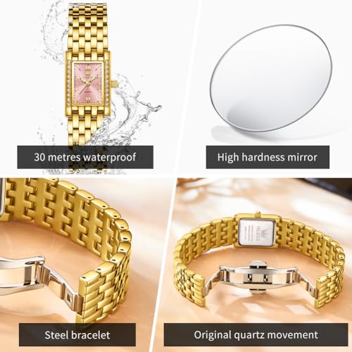 Image of OLEVS Women Watches Diamond Fashion Dress Elegant with Date Ladies Watch