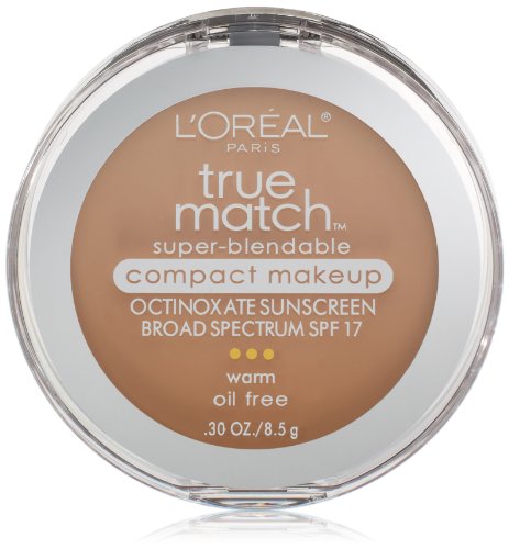 L'Oréal Paris True Match Super-Blendable Compact Makeup, W4 Natural Beige, 0.3 oz.