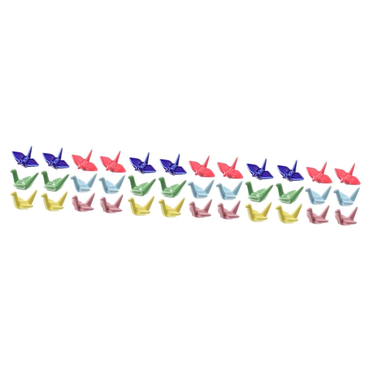 MRKU Chopstick Rest Chopsticks Holders Restaurant 1set Rack Cutlery for Table Spoon Origami Crane Stand