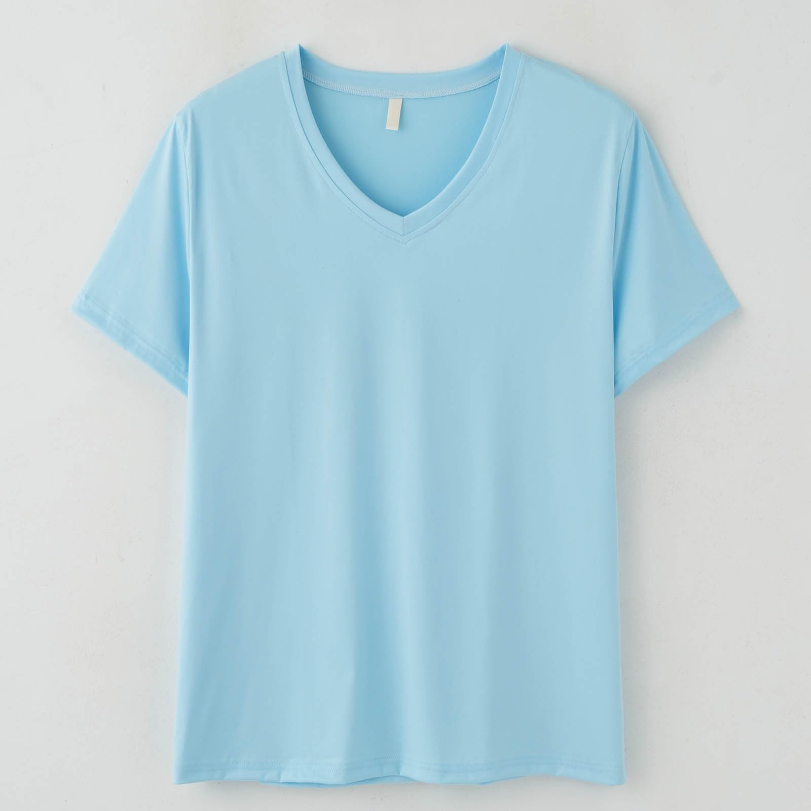 Pyjama Femme Grande Taille à Manches Courtes Ete en Coton de Nuit Haut Lot de Deux Confortable Doux Col Rond à Carreaux Vêtements D'intérieur Sleepwear Automne et Hiver