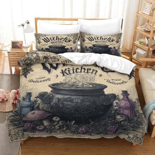 Parure de lit sorcière microfibre 135x200 pour chambre d'ado ensorcelante - 3