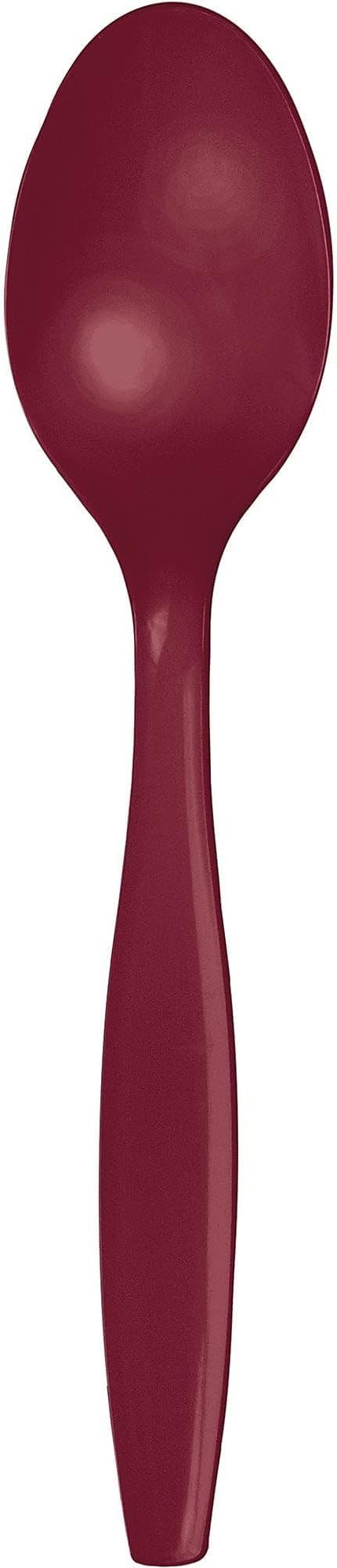 Creative Converting Burgundy Cutlery (Prem) Spoons (12Pks Case)