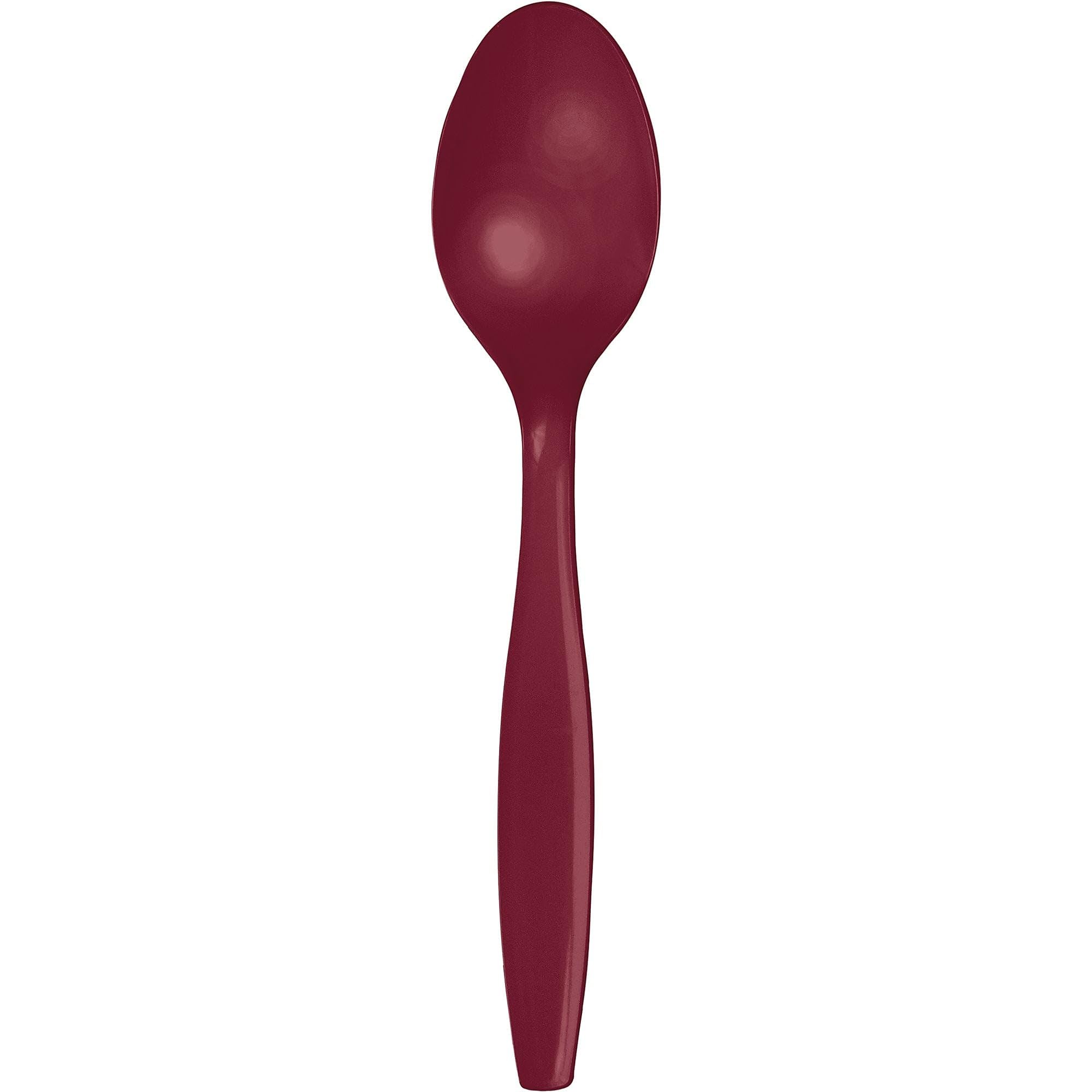 Creative Converting Burgundy Cutlery (Prem) Spoons (12Pks Case)