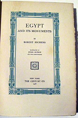 Egypt and Its Monuments B00085FXJK Book Cover