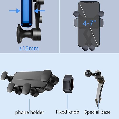 Miniatura 10 de LUNQIN Soporte para teléfono de coche para Audi 2020 2021 2022 2023 Q7 SQ7,2019 2020 2021 2022 2023 Q8 RSQ8 Accesorios de automóvil Decoración