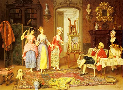 Tableau Toile les Trois Grâces pour habiller un mur vide Peinture Décorative 60x90