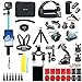 Homesuit Action Kamera Zubehör-Kit 60-In-1 für GoPro Hero 10 9 8 7 6 5 Session 4 3+ 3 2 1 Black Silver Insta360 GO 2 SJ4000 / SJ5000 / SJ6000 DJI OSMO Action DBPOWER AKASO Xiaomi Yi APEMAN