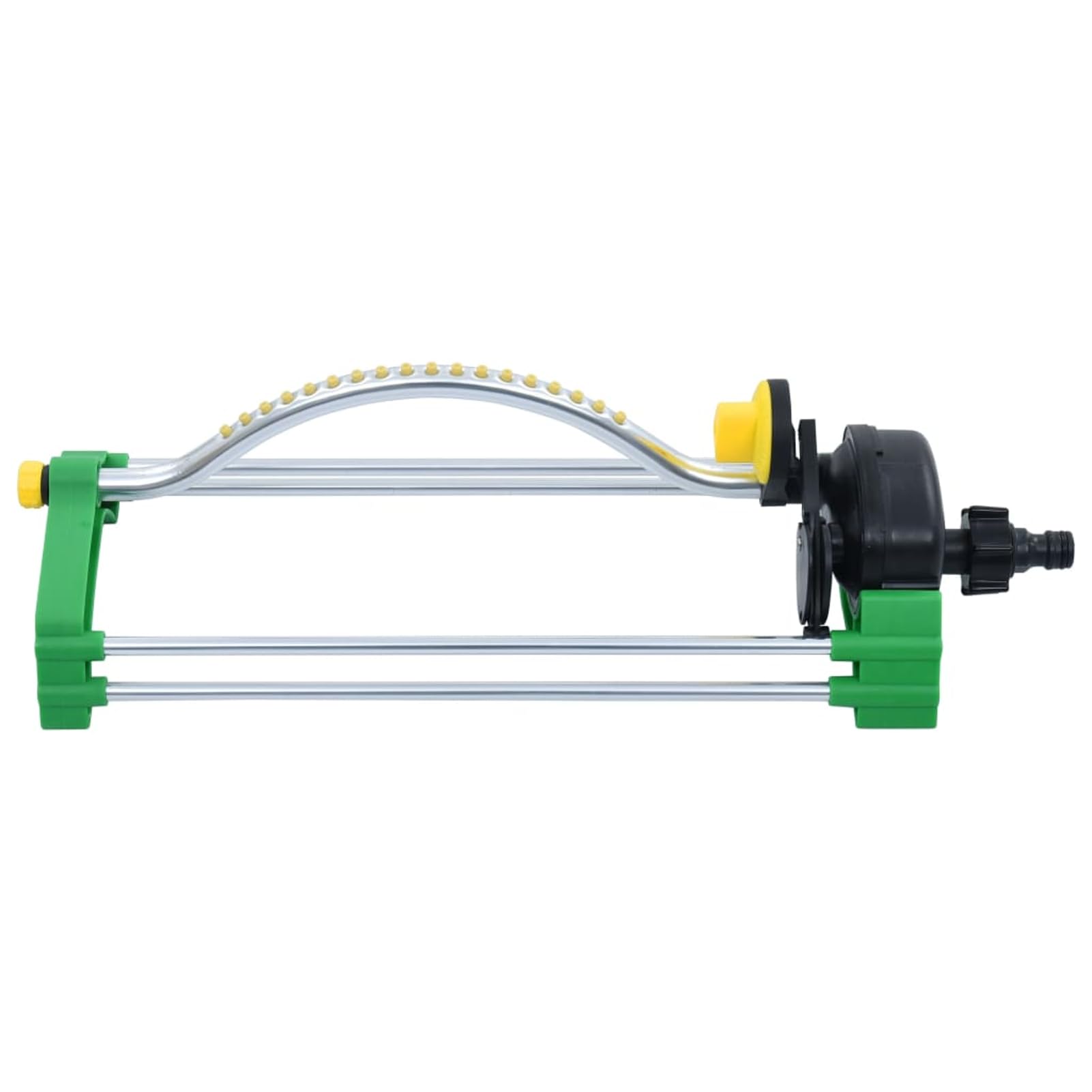 Gecheer Irrigatore oscillante da giardino, 18 getti regolabili, alluminio e PP, copertura fino a 15 metri, per prati e aiuole