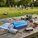 Fafeicy B6 80W RC ładowarka Bilansowa do Lipo NIMH, Cyfrowy Wyświetlacz LCD z ładowaniem 6S, Wyładowanie 5 W, Idealne na Drony Samochodów RC (NOWY IMAX B6 LCD Ekran cyfrowy RC