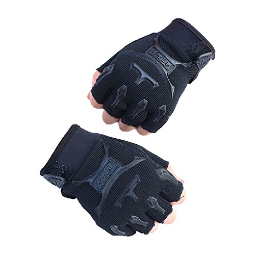 Children Half Finger Fingerless Short Gloves Mitt Mitten for Cycling MTB Exercise Skate Skateboard Roller Skating