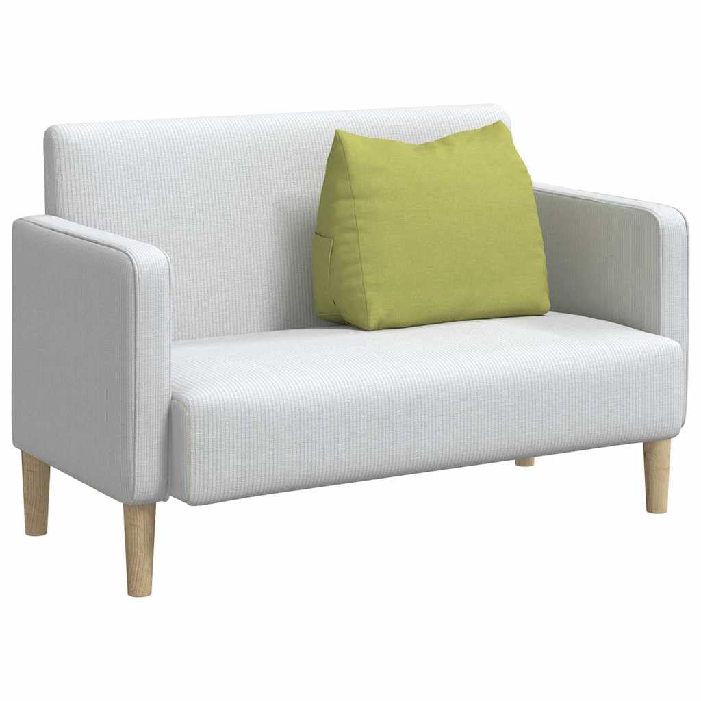 Poduszka na oparcie jasnozielona z materiału, 60 x 20 x 50 cm, z wypełnieniem poliestrowym, zdejmowana i nadająca się do prania, ergonomiczna poduszka na sofę, do biura, łóżka, samochodu