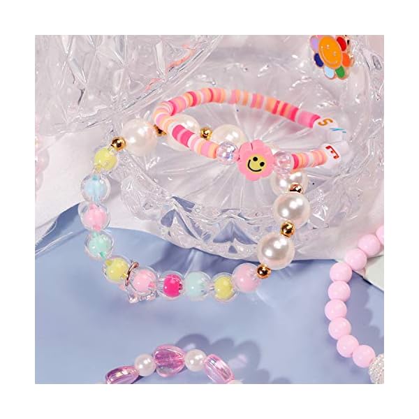 PinkSheep Beads Bracelet Unicorn Bracelet for Kids Girls Charm Bracelet Friendship Bracelet 10 PC Party Favor