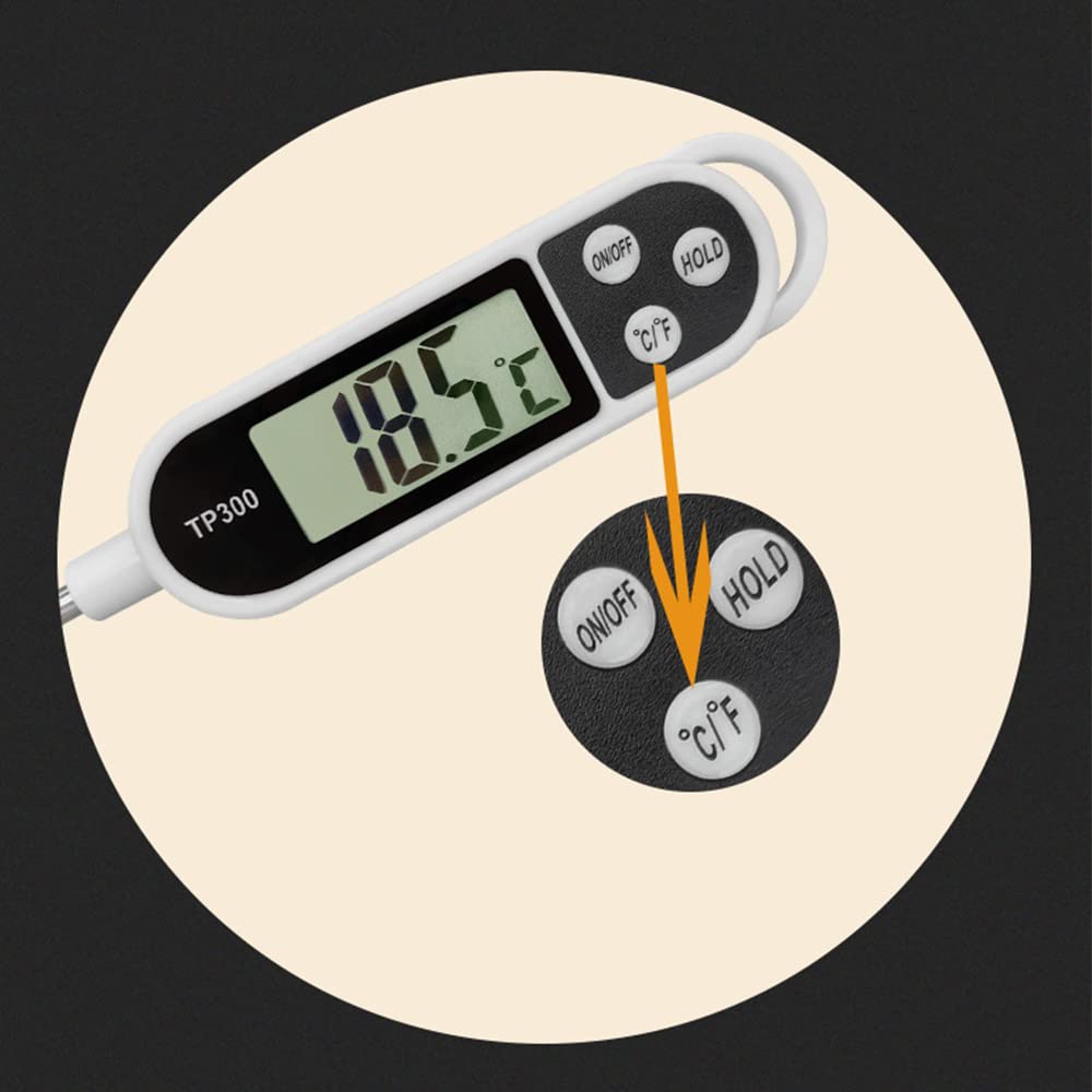 review Honohil Meat Thermometer Digital for Grill and Cooking, Kitchen Food Candy Ovne BBQ Grill Thermometer for Smoker with Stainless Steel Probe Instant Read