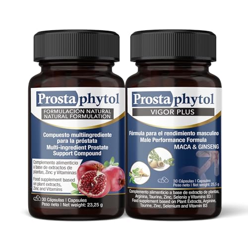 Pack Salud Masculina | Potencia, Energía y Bienestar Diario en 2 Botes | Saw Palmetto, Maca, Ginseng, Ginkgo Biloba y Muira Puama | Próstata Saludable, Regulación Urinaria y Vigor Natural | 2x30 Cáps