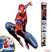 MARVEL SPIDER-MAN VINYL STICKERS - 12 Piece Augmented Reality Marvel Stickers for Kids Rooms - Kids Wall Decals For Bedroom Are Easy To Put Up On Wall & Peel Off - Best Bedroom Décor for Kids