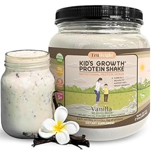 TruHeight Growth Protein Shake Ages 5+ (Vanilla) – Pediatric Recommended – Clinically Proven Nutrients, Vitamins, & Minerals for Kids, Teens & Young Adults – Immune Support, Powder Shakes & Snacks