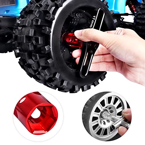 FriHobby 17mm Wheel Wrench & Small Cross Hex Wrench RC Tool Kit for Traxxas Arrma Axial Tamiya Redcat Losi HPI HSP 1/8 1/10 RC Crawler Car Truck
