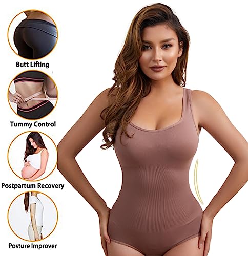 Image of Women Spandex & Nylon High Compression Body Suit (ED009)