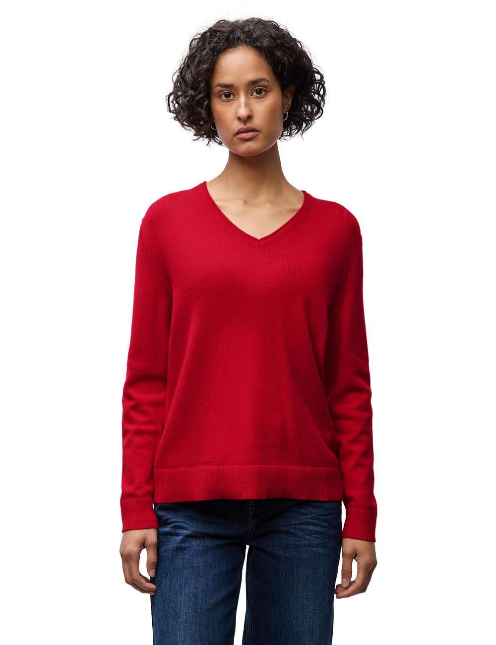 Street One Damen Kuscheliger V-Neck Pullover