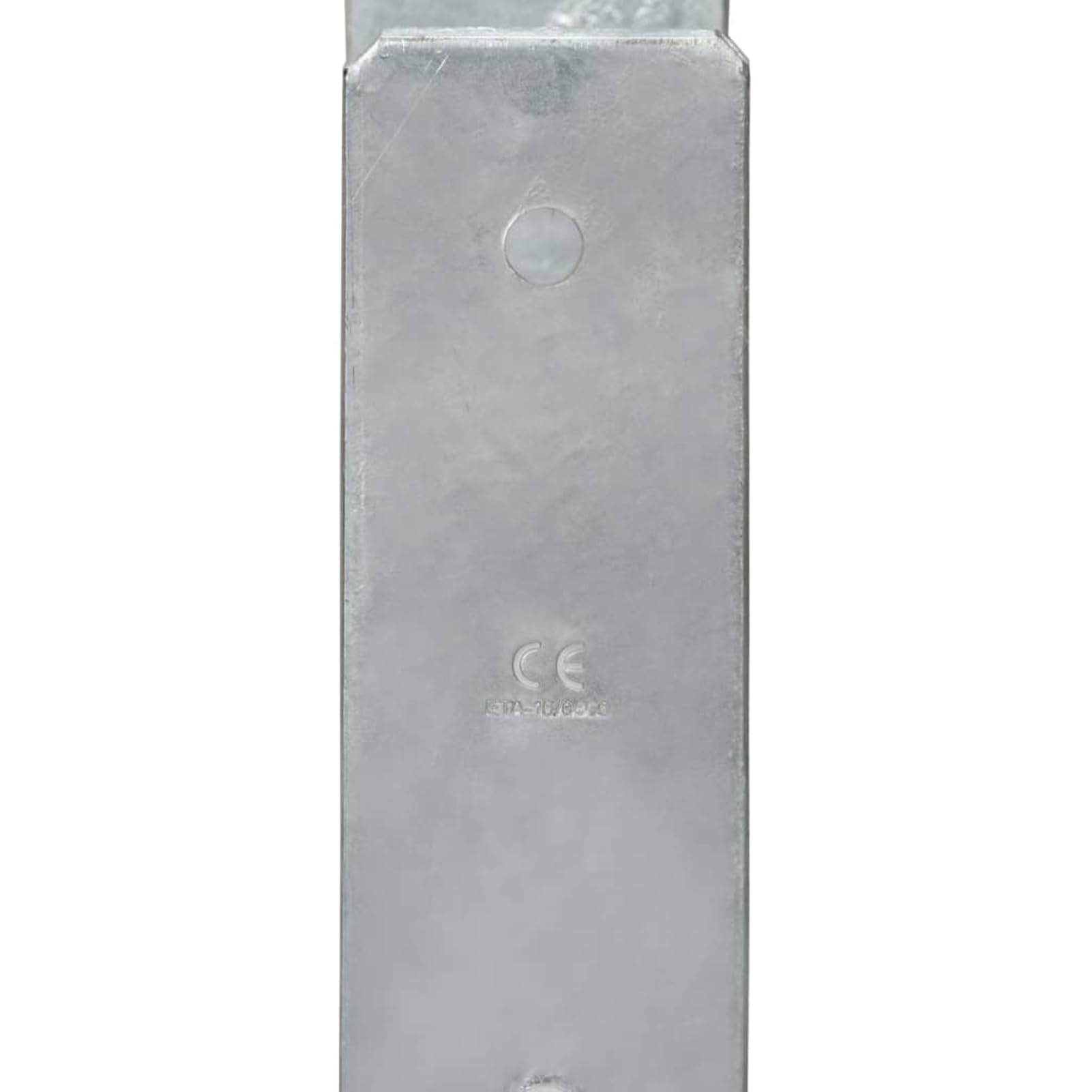 Anclajes de Valla 6 uds Acero galvanizado Plateado 9x6x60 cm fijación para Postes metálicos