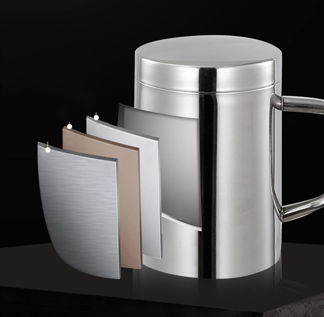 Anawakia Roestvrijstalen koffiemok, koffiemok, thermodrinkbeker van