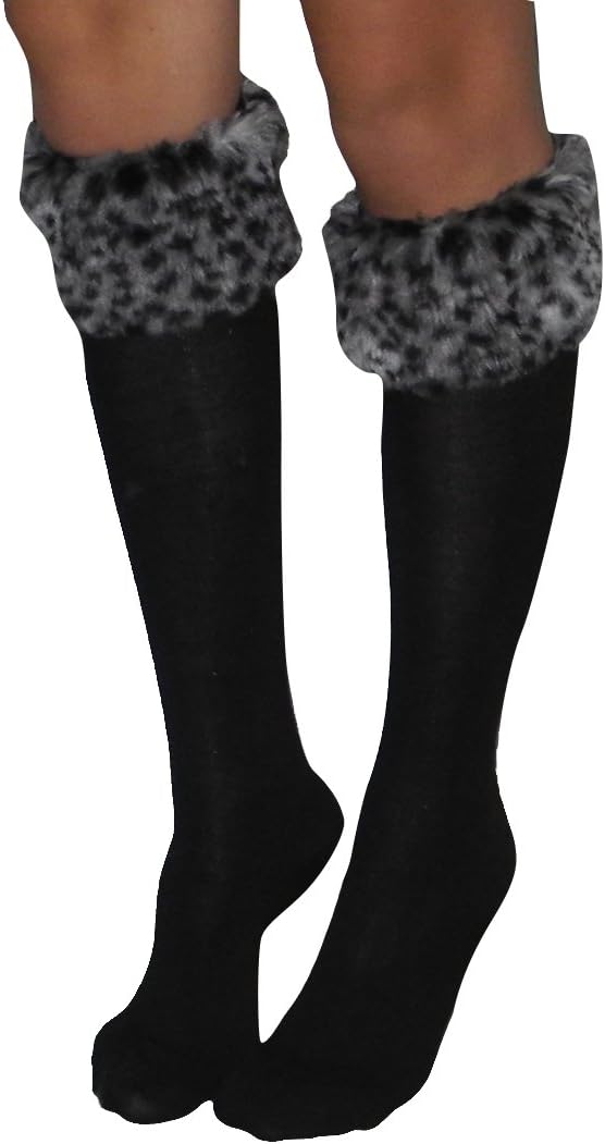 1 Set Of Womens Fashion Faux Fur Socks / Boots Cuffs Cover / Leg Warmers