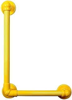 LIUBINGER Maniglioni per Il Bagno Grab Bar Ferroviario, Doccia Maniglia di Sicurezza, Scala corrimano L Tipo Antiscivolo antiruggine Stabile antisettico Antistatico (Color : Yellow, Size : 40x60cm)