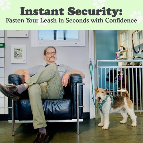 Canine Hitch- Secure Dog Leash Parking Mounted Indoor – Outdoor Wall Hook - Tie Out Stainless Steel Practical Lead Management for Home & Business, Slim Compact - Image 3