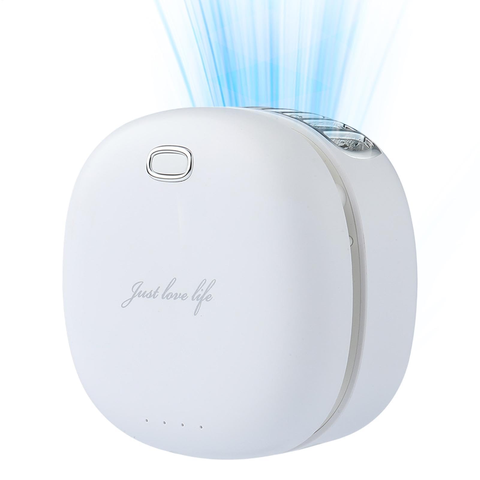 Mini ventilador portátil de clip recargable para cuello, cintura y refrigeración personal