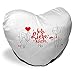 Herz-Kissen mit Namen Mia und Spruch - Ich Liebe Dich - mit Liebespaar zum Valentinstag | Herzkissen für Verliebte | Kuschelkissen in Herzform