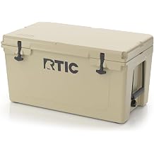 RTIC 65 QT Ultra-Tough Cooler Hard Insulated Portable Ice Chest Box for Beach, Drink, Beverage, Camping, Picnic, Fishing, Boat, Barbecue