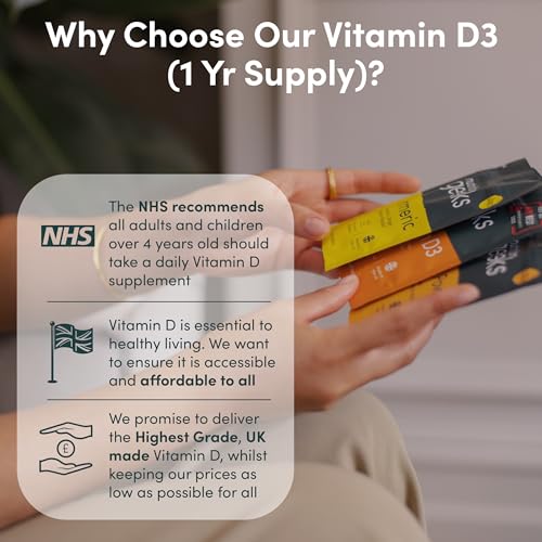 Vitamin D 1000iu - 1 Year Supply, 365 Easy-Swallow Vitamin D Tablets, Vegetarian D3, High Strength Immune Support Supplement - Awarded by The Independent UK - Image 3