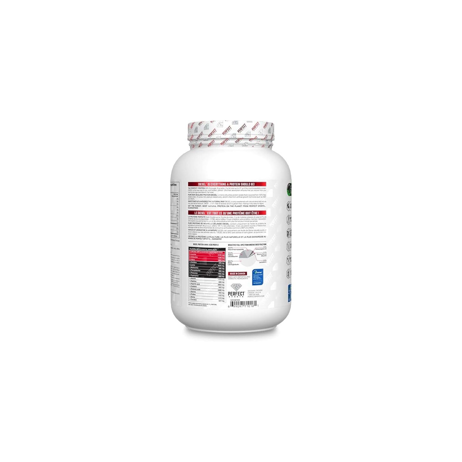 DIESEL New Zealand Whey Protéine Isolate Nourri à l'Herbe/Stevia Sucré/Aromatisé au Beurre d'Arachide au Chocolat 908 g