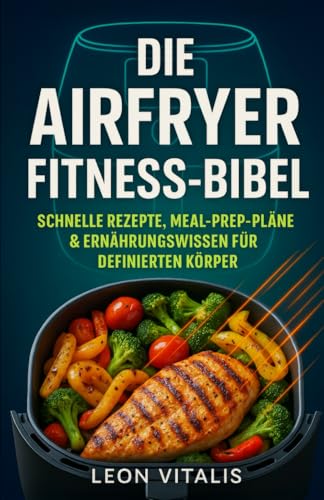Die Airfryer Fitness-Bibel: Schnelle Rezepte, Meal-Prep-Pläne & Ernährungswissen für definierten Körper