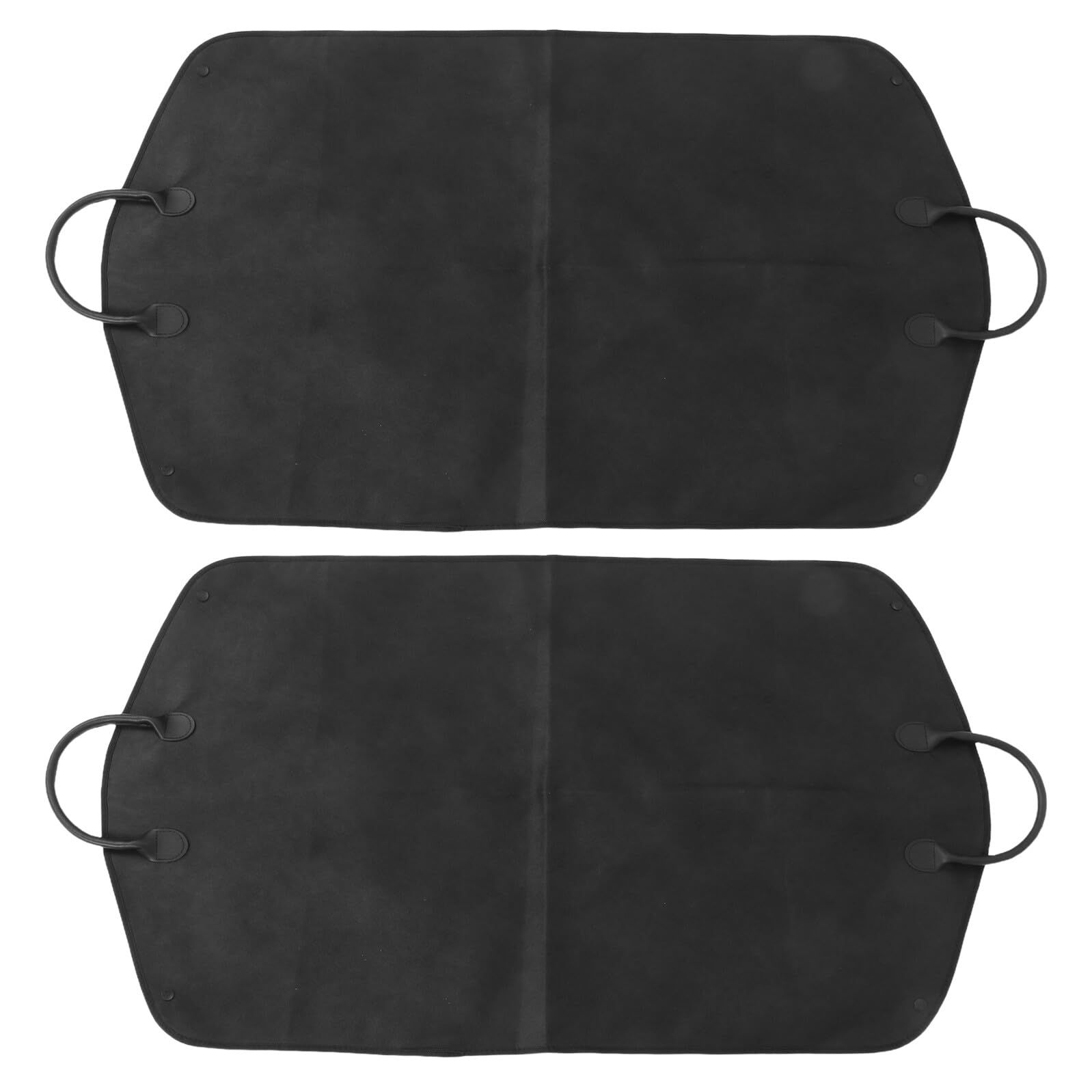 Fundas para Ropa 2 Piezas de Tela No Tejida con Asas | Color Negro, Cierre de Cremallera Resistente, Diseño Ligero y Ahorro de Espacio, para Viaje y Hogar