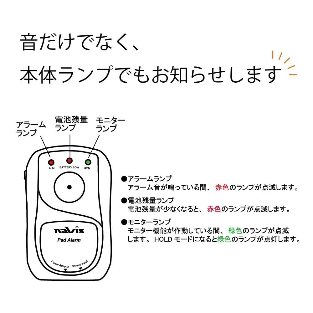 Amazon.co.jp: アズワン ナビス 車椅子用離床センサー アラーム+パッド