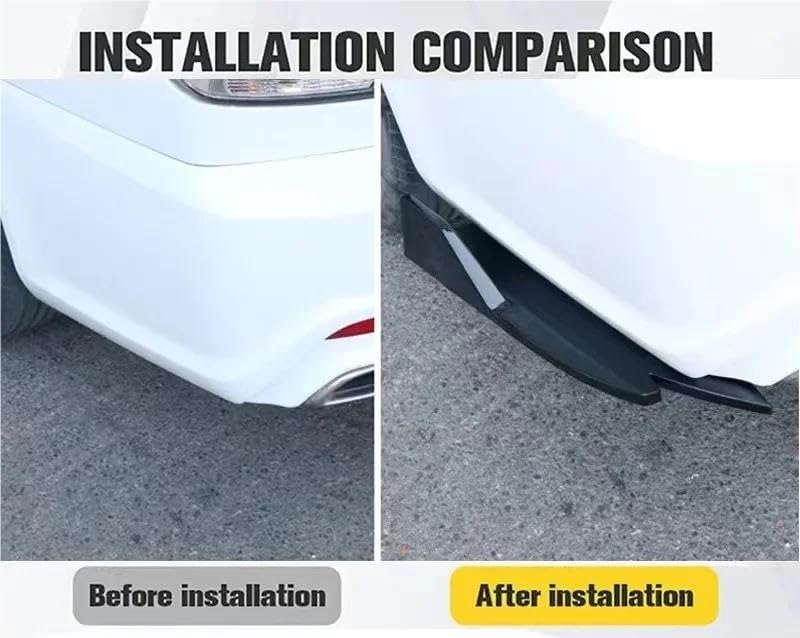 Canards jupes latérales et diffuseur arrière pour BMW E90 E46 F20 spoiler noir