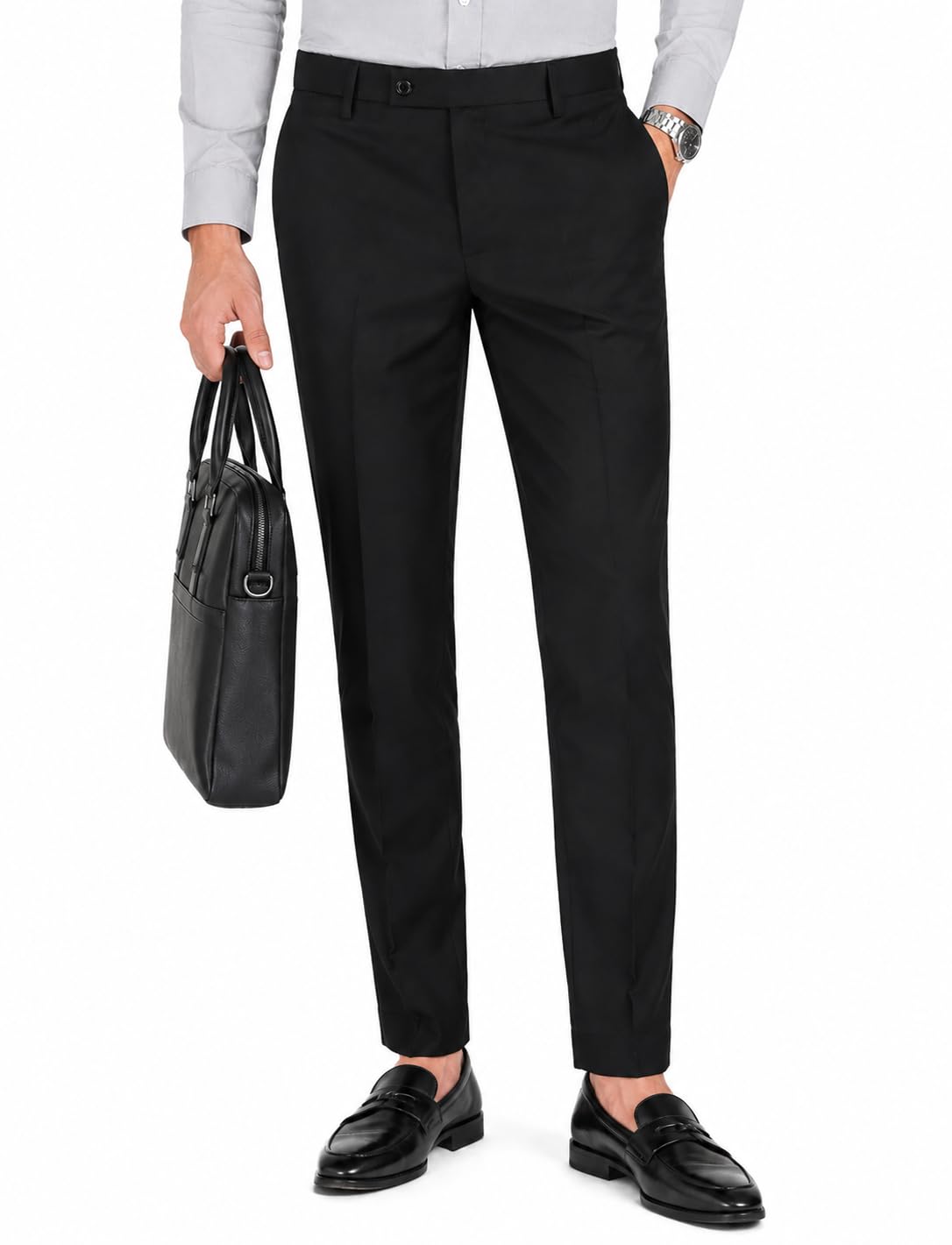 SUNPOINT Formal Pants for Men Office Wear - Premium Regular Fit Formal Trouser for Men, Boys, Gents Bottom Formal wear for Office Meeting, Party, Gathering, Wedding-image-4