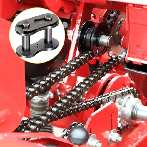 Image of 5pcs #60 Roller Chain Connecting Links Master Connector Link Carbon Steel Heavy Duty Standard Links for Bycicles, Mini Bikes, Motorcycles, Go-Karts, Agricultural Machine Tractors Snow Remover