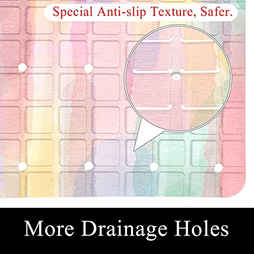 Tapis de baignoire antidérapant aquarelle 40x70 cm Bennigiry
