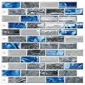 DEWOO Peel and Stick Backsplash 3D Self Adhesive Wall Tile Blue 10 Sheet