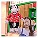 Marioneta 60 cm Muñeca de gorila suave lindo animal marioneta encantadora pulsada títere juguetes mujeres niños fiesta regalo conferencia muñeca Juguetes educativos ( Color : Red , Height : 60cm )