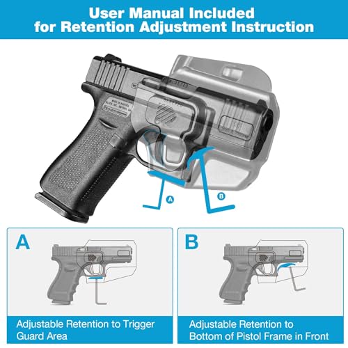 Image of G&F Compact Version Universal Adjustable Holster Small to Big Size Pistol Fit